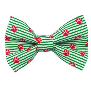 Pet Large Holiday Handmade Bow Tie